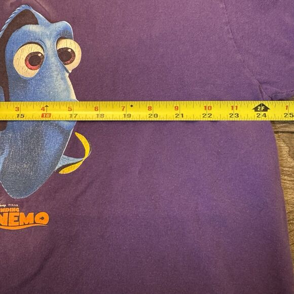 Vintage Disney Pixar Finding Nemo Dory Shirt T-Shirt Purple Graphic Tee Y2K L/XL - Picture 7 of 7